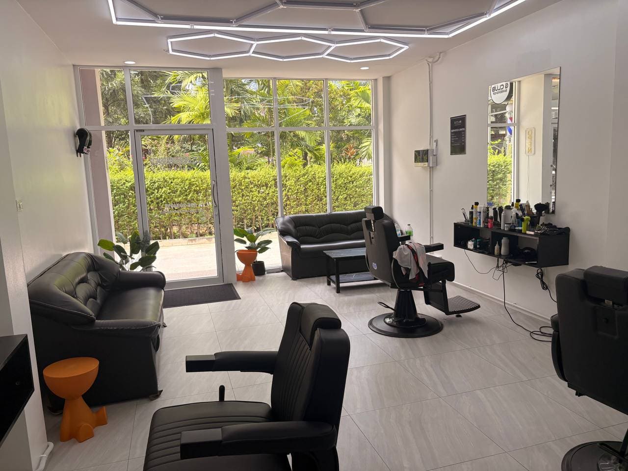 The interior of G club Barber