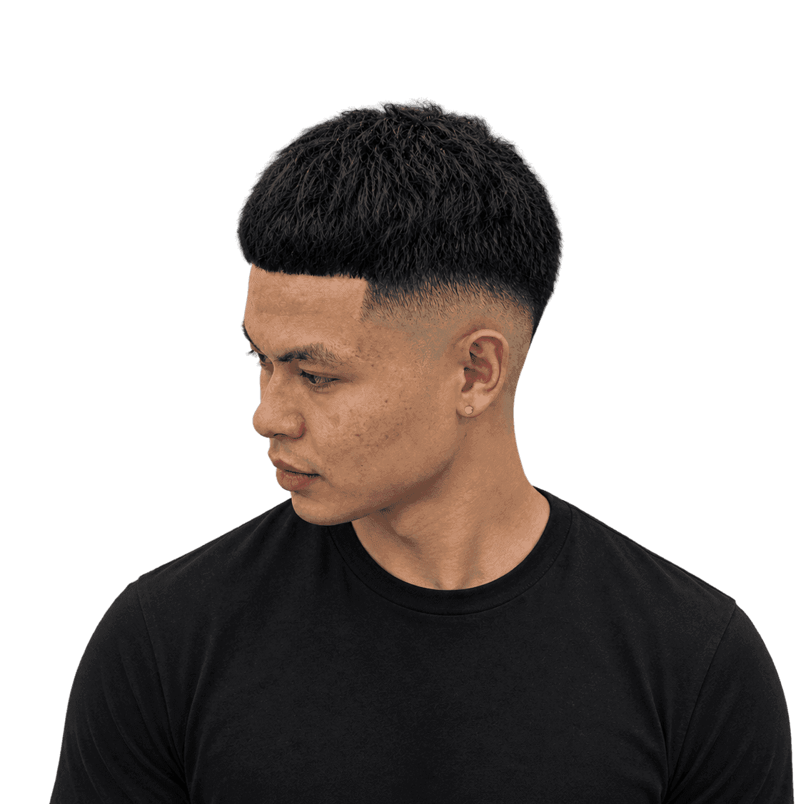 Textured crop with drop fade