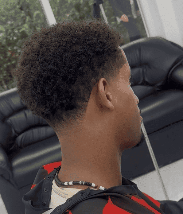 Curly fade